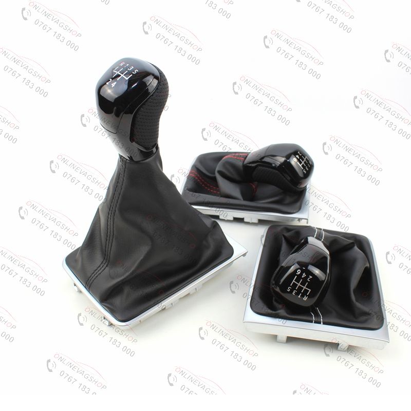 Nuca piele neagra Passat B6,CC,3C,B7 in 5 sau 6 viteze cu manson schimbator